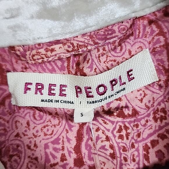 NWT Free People Belladonna Velour Duster Small Cardigan - Picture 4 of 7